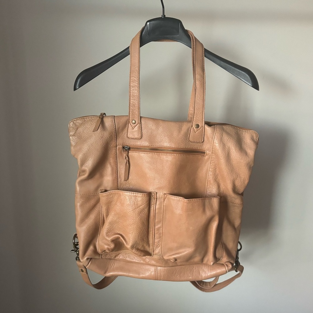 Rock Paper Scissors Leather Bag
